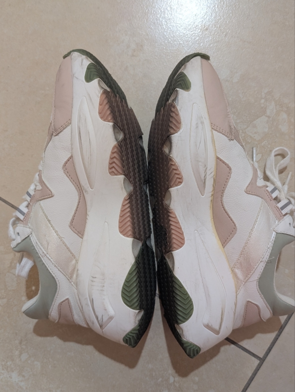 Call It Spring Pink Green Sneakers - Picture 2 of 4